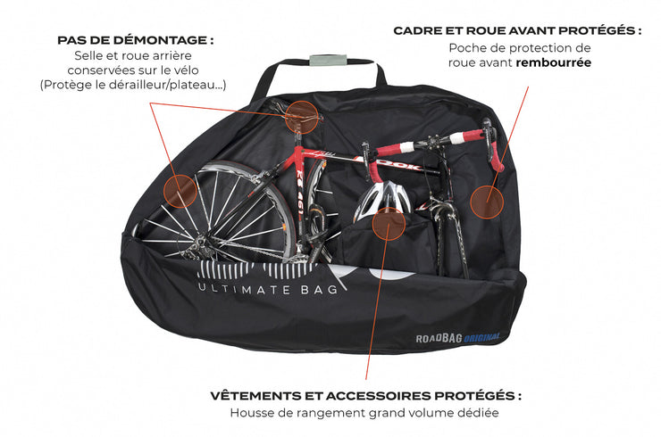 Accessoire vélo,grand sac de vélo, cadre avant, vtt, avec